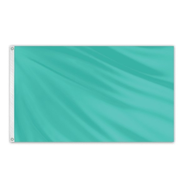 Solid Color Outdoor Nylon Flag 3' x 5' - Aqua